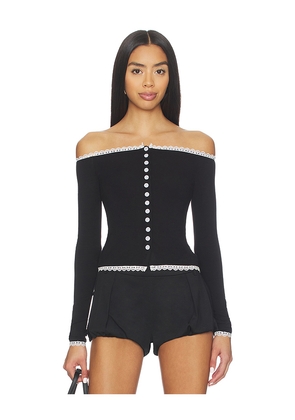 Amelie Teje Alexandra Top in Black. Size L. Also in XS, S, M.