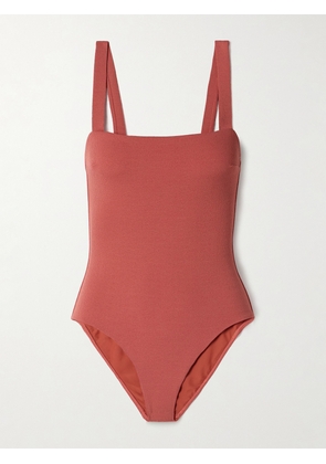Matteau - The Square Stretch Recycled-crepe Swimsuit - Pink - 1,2,3,4,5