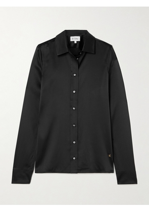 ÉTERNE - Constance Silk-satin Shirt - Black - XS/S,M/L