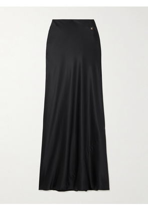 ÉTERNE - Bianca Silk-satin Maxi Skirt - Black - XS/S,M/L,L/XL