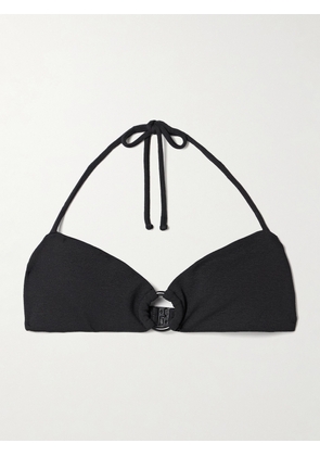 Matteau - Embellished Stretch Recycled Halterneck Bikini Top - Black - 1,2,3,4,5