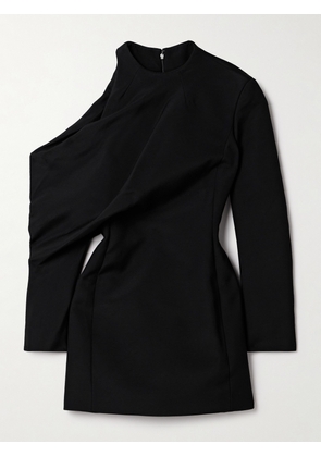 KHAITE - Tristan One-shoulder Draped Cady Top - Black - US0,US2,US4,US6,US8,US10,US12