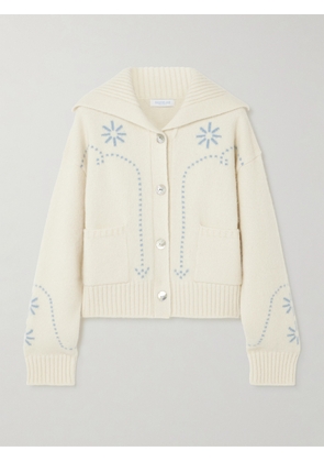 Calle Del Mar - Cashmere Cardigan - Cream - small,medium,large