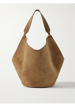 KHAITE - Lotus Medium Suede Tote - Brown - One size