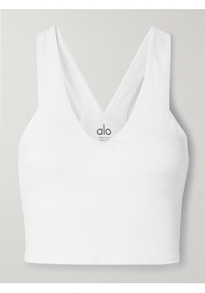 Alo Yoga - Real Airbrush Sports Bra - White - x small,small,medium,large