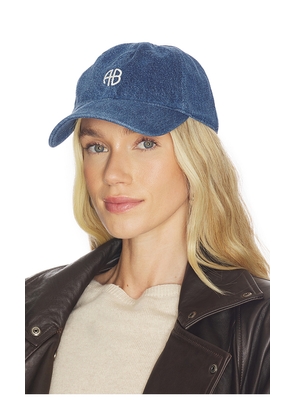 ANINE BING Jeremy Baseball Cap AB in Blue.