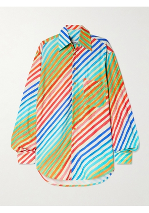 Christopher John Rogers - Crayon Striped Twill Shirt - Multi - x small,small,medium,large,x large,xx large