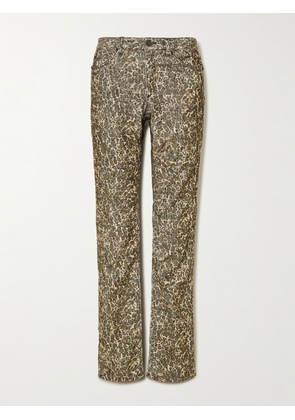 Isabel Marant - Ferni Leopard-print Cotton-blend Corduroy Slim-leg Pants - Animal print - FR 34,FR 36,FR 38,FR 40,FR 42,FR 44