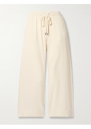 SIMKHAI - Celine Cotton And Cashmere-blend Wide-leg Pants - Ivory - x small,small,medium,large,x large