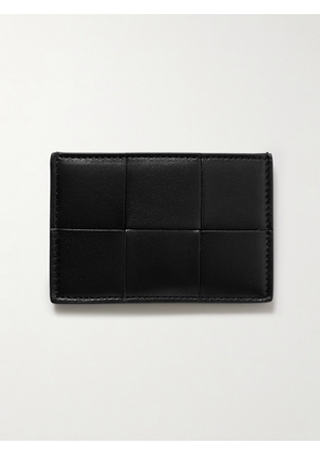 Bottega Veneta - Cassette Intrecciato Leather Cardholder - Black - One size