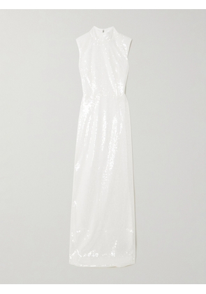 ROTATE BIRGER CHRISTENSEN - Sequined Recycled-satin Maxi Dress - White - DK32,DK34,DK36,DK38,DK40,DK42