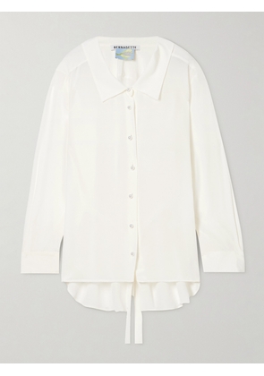 BERNADETTE - Guido Embellished Silk Shirt - Ivory - FR 34,FR 36,FR 38,FR 40,FR 42,FR 44
