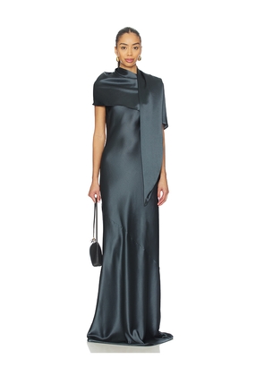 EAVES Sigrun Gown in Grey. Size L. Also in XXS, XS, S, M, XL.