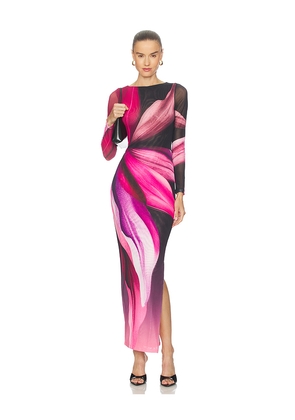 AFRM Phyll Midi Dress in Black. Size L. Also in S, XS, XXS.