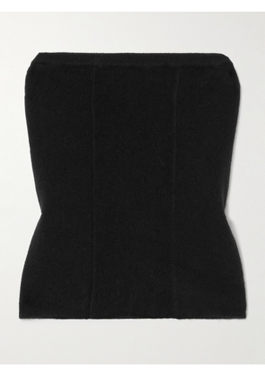 LISA YANG - Ami Strapless Cashmere Top - Black - 01,2