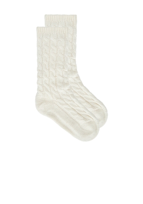 eberjey Cozy Sock in Ivory.
