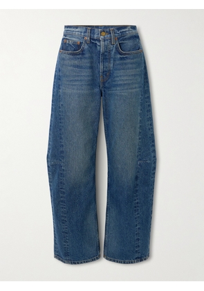 B SIDES - Lasso High-rise Wide-leg Jeans - Blue - 24,25,26,27,28,29,30,31,32