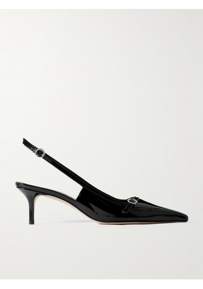 Aeyde - Saba Buckled Patent-leather Slingback Pumps - Black - IT35,IT36,IT36.5,IT37,IT37.5,IT38,IT38.5,IT39,IT39.5,IT40,IT40.5,IT41,IT41.5,IT42