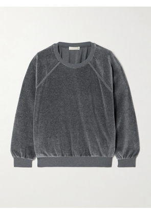 Suzie Kondi - Cotton-blend Velour Sweater - Gray - x small,small,medium,large,x large