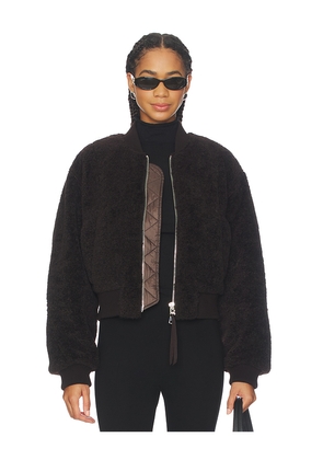 AGOLDE Iona Skye Jacket in Chocolate. Size L. Also in XS, S, M, XL.