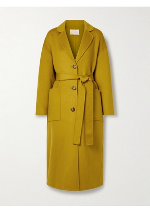 Ulla Johnson - Harlow Belted Wool Coat - Yellow - x small,small,medium,large