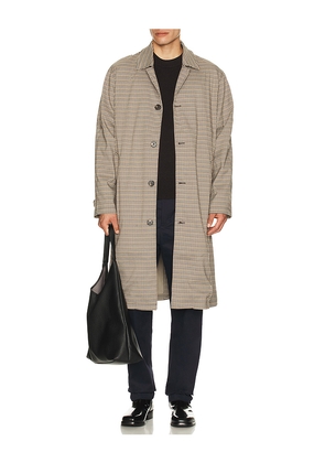 Bound Check Mac Jacket in Grey. Size L. Also in S, M, XL/1X.