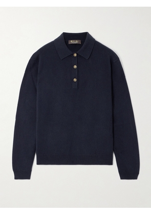 Loro Piana - Cashmere Polo Sweater - Blue - IT40,IT42,IT44,IT46,IT48