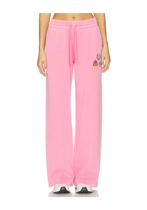 Casablanca Washed Open Hem Jogger in Pink. Size M. Also in XS, S.