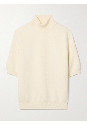 KHAITE - Marco Wool-blend Turtleneck Sweater - Ivory - x small,small,medium,large,x large