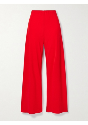 La Ligne - Colby Crepe Wide-leg Pants - Red - xx small,x small,small,medium,large,x large