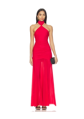 Aniye By Scandal Scarf Dress in Red. Size S. Also in XXS, XS.