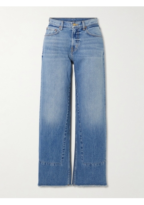 B SIDES - Marcel Mid-rise Straight-leg Jeans - Blue - 24,25,26,27,28,29,30,31,32