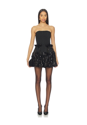 AKNVAS Kamilla Cocktail Dress in Black. Size 0. Also in 2, 4, 6.