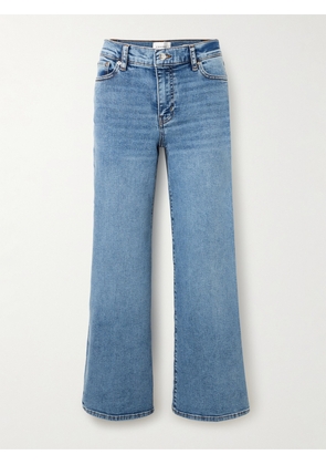 FRAME - Le Pixie Slim Palazzo High-rise Wide-leg Stretch Jeans - Blue - 23,24,25,26,27,28,29,30,31,32,33