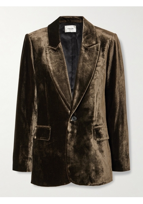 FRAME - Velvet Blazer - Brown - US0,US2,US4,US6,US8,US10,US12,US14
