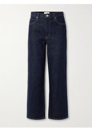 FRAME - The Hang Cropped High-rise Straight-leg Jeans - Blue - 23,24,25,26,27,28,29,30,31,32,33