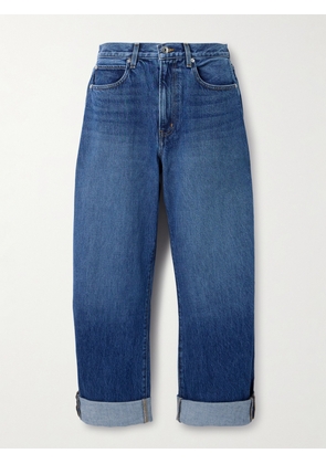 FRAME - The Bubble High-rise Barrel-leg Jeans - Blue - 23,24,25,26,27,28,29,30,31,32,33