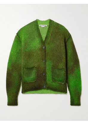 Acne Studios - Brushed-knit Cardigan - Green - xx small,x small,small,medium,large