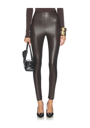 Commando Faux Leather Legging in Brown. Size L. Also in M.