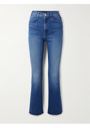 Mother - The Hustler Flood Fray High-rise Bootcut Jeans - Blue - 23,24,25,26,27,28,29,30,31,32