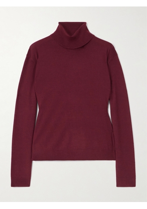 LESET - James Wool Turtleneck Sweater - Burgundy - x small,small,medium,large,x large