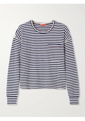 Mother - The Dugout Striped Stretch-cotton Jersey T-shirt - Blue - x small,small,medium,large,x large