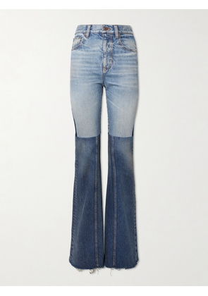 Chloé - Patchwork Mid-rise Flared Jeans - Blue - 24,25,26,27,28,29,30,31,32