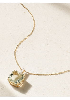 Mateo - 14-karat Gold Topaz And Diamond Necklace - One size