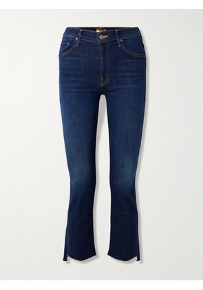 Mother - The Insider Crop Step Fray High-rise Bootcut Jeans - Blue - 23,24,25,26,27,28,29,30,31,32
