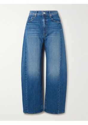 Mother - The Full-pipe Flood High-rise Barrel-leg Jeans - Blue - 23,24,25,26,27,28,29,30,31,32