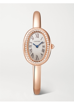 Cartier - Baignoire Mini 28mm 18-karat Rose Gold Watch (size 16) - White - One size