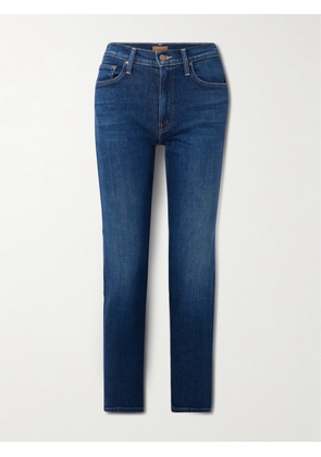 Mother - The Mid-rise Rider Flood Mid-rise Skinny Jeans - Blue - 23,24,25,26,27,28,29,30,31,32