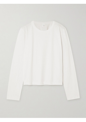 LESET - Margo Cotton-jersey T-shirt - White - x small,small,medium,large,x large