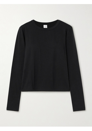 LESET - Margo Cotton-jersey T-shirt - Black - x small,small,medium,large,x large